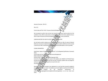 2018offer：恭喜李同學(xué)獲得華威大學(xué)金融管理學(xué)專業(yè)碩士通知書