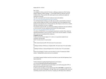 2019offer：恭喜張同學(xué)獲得愛丁堡大學(xué)（世界排名：18）對外英語教學(xué)專業(yè)碩士通知書
