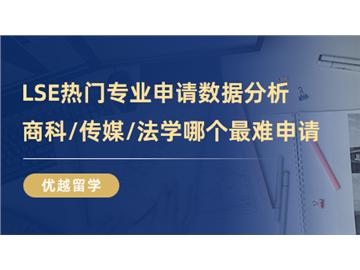 【英國大學(xué)介紹】LSE熱門專業(yè)申請(qǐng)數(shù)據(jù)分析，商科、傳媒、法學(xué)哪個(gè)最難申請(qǐng)？